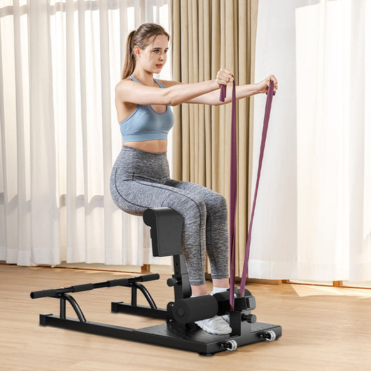 Säädettävällä vastuksella varustettu jalkatreenilaite